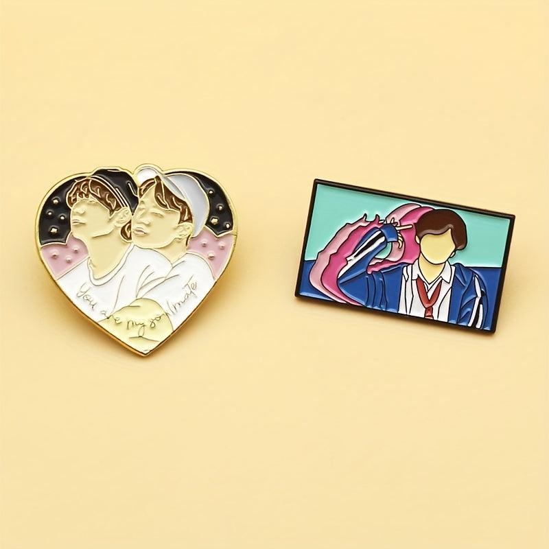LGBT Enamel Brooch Pins for Men