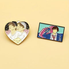LGBT Enamel Brooch Pins for Men