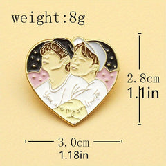 LGBT Enamel Brooch Pins for Men