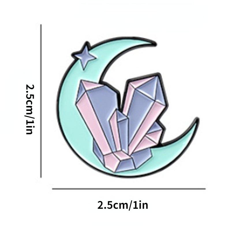 Cartoon Gem Diamond Goblet Brooch For Men