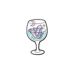 Cartoon Gem Diamond Goblet Brooch For Men