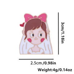 Creative Bride & Groom Baked Paint Alloy Emblem Accessory For Men