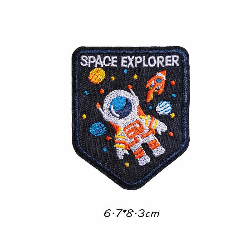 Space Astronaut Cartoon Iron On Patch Sew On Applique