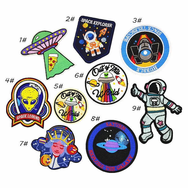Space Astronaut Cartoon Iron On Patch Sew On Applique