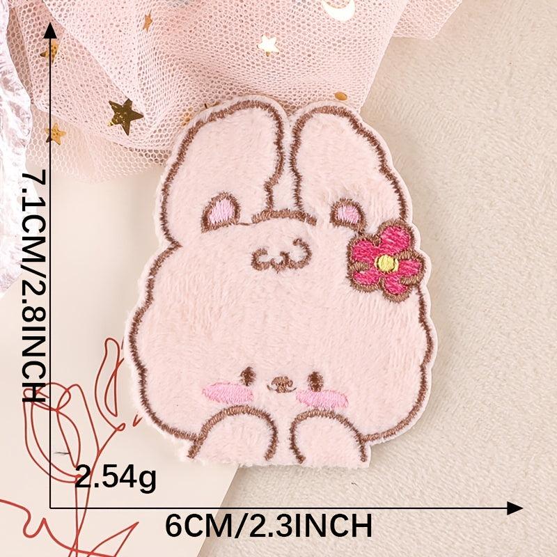 5pcs Rabbit Iron on Patch Clothes Bag Shoe Decor