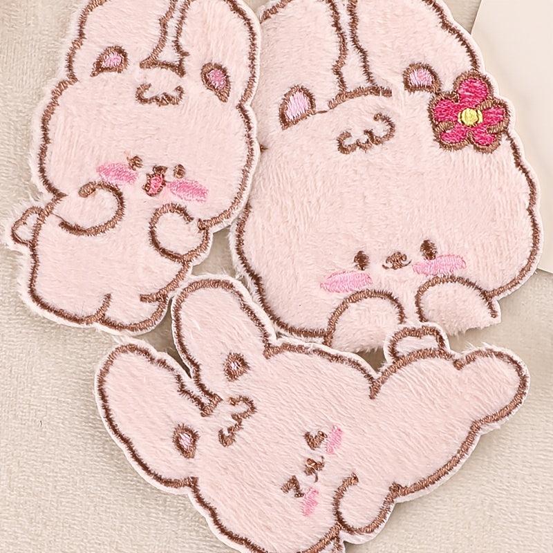 5pcs Rabbit Iron on Patch Clothes Bag Shoe Decor