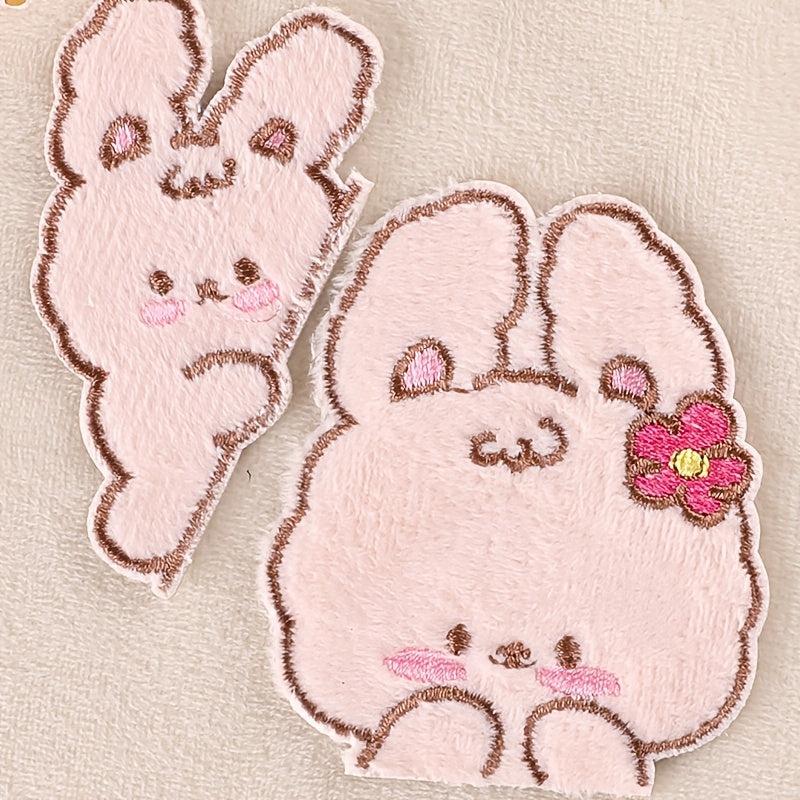 5pcs Rabbit Iron on Patch Clothes Bag Shoe Decor