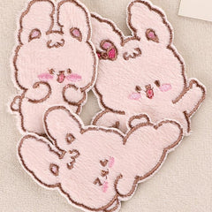 5pcs Rabbit Iron on Patch Clothes Bag Shoe Decor