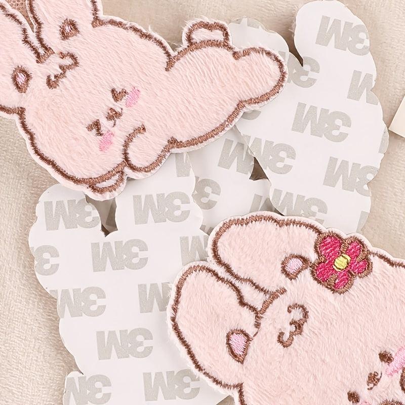 5pcs Rabbit Iron on Patch Clothes Bag Shoe Decor