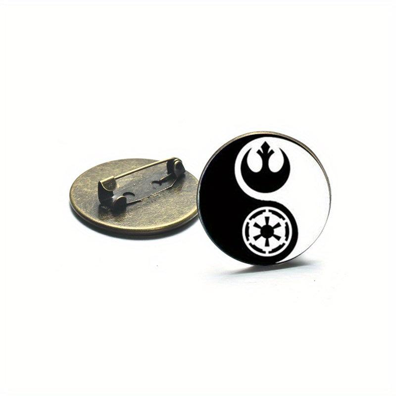 Yin Yang Pattern Brooch Pins Dress Suit Hats Scarves Pants Jewelry