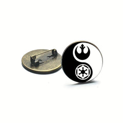 Yin Yang Pattern Brooch Pins Dress Suit Hats Scarves Pants Jewelry