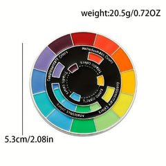 Rainbow Disc Metal Brooch for Backpack Clothes Jewelry