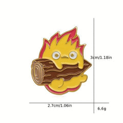 Cartoon Oil Dripping Brooch, Unique Clothing Accessory