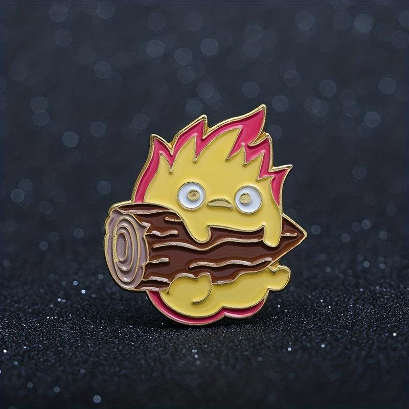 Cartoon Oil Dripping Brooch, Unique Clothing Accessory