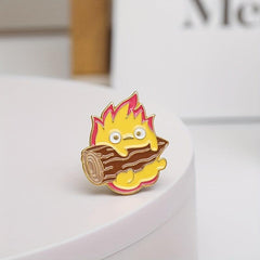 Cartoon Oil Dripping Brooch, Unique Clothing Accessory