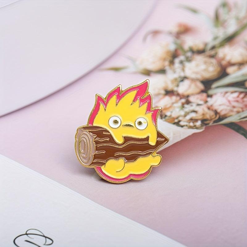 Cartoon Oil Dripping Brooch, Unique Clothing Accessory