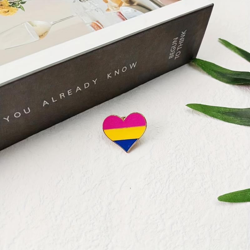Stylish Rainbow Badge & Love Brooch