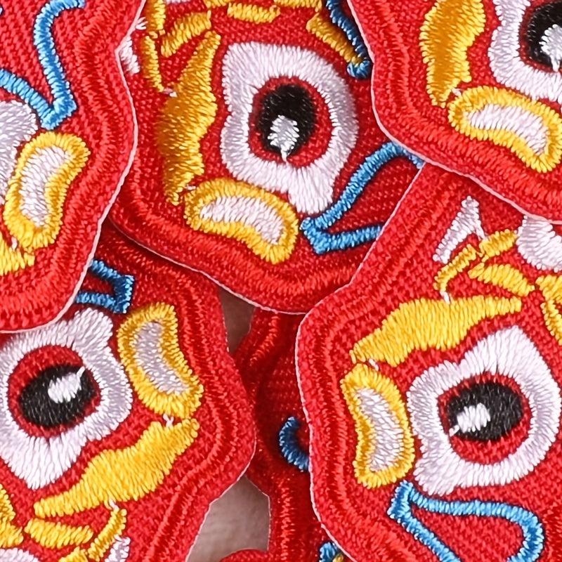 6pcs Fish Embroidery DIY Patch Decorative Accessories For Clothes Backpack Hat