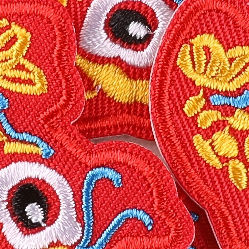 6pcs Fish Embroidery DIY Patch Decorative Accessories For Clothes Backpack Hat