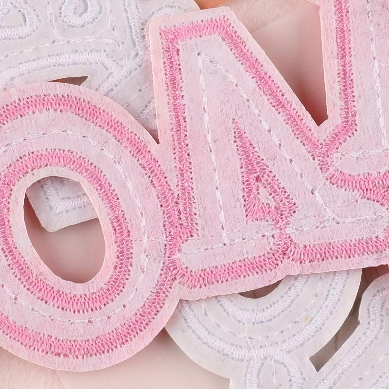 3pcs Letter Love Sequined Patches DIY Ironing Cloth Stickers for Girls