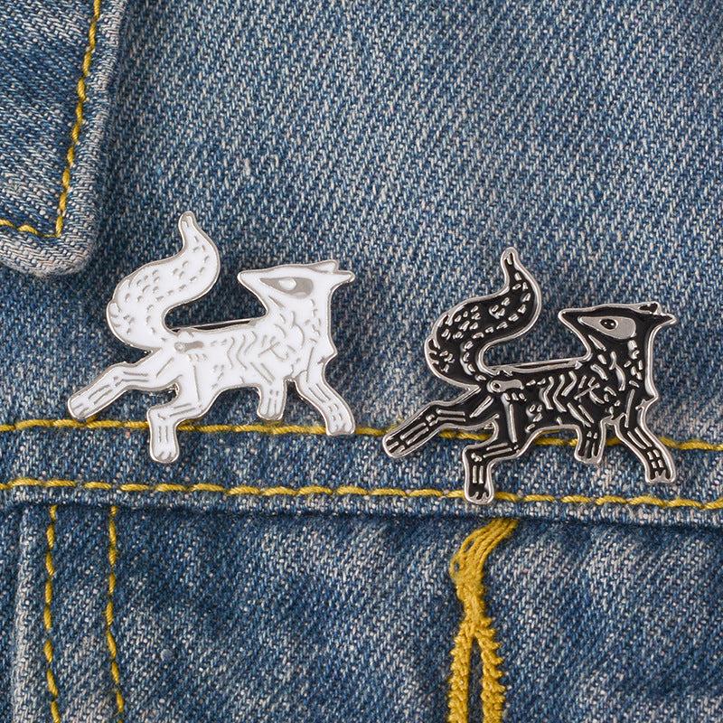 Fox Brooch Men's Pin Creative Design