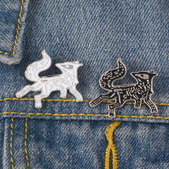 Fox Brooch Men's Pin Creative Design