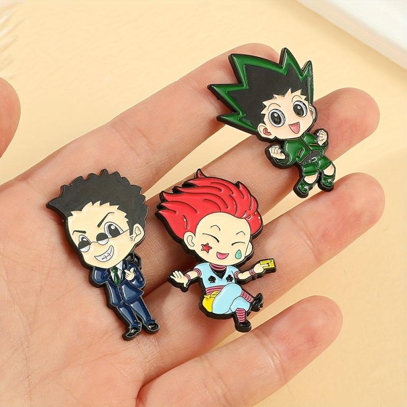 Cartoon Enamel Brooch Men Hat Scarf Pin Accessories