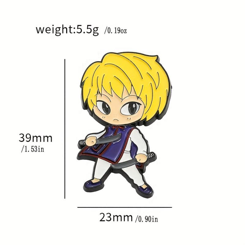 Cartoon Enamel Brooch Men Hat Scarf Pin Accessories