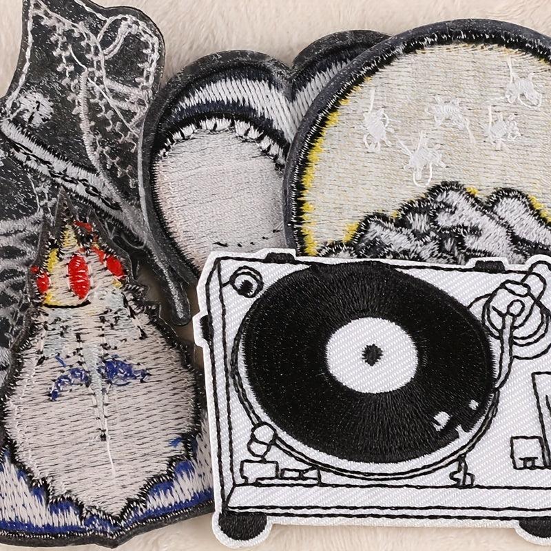 5pcs Boys Vintage Shoes Embroidery DIY Patch for Clothes Backpack Hat