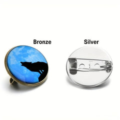 Wolf Totem Brooch Pin - Animal Lover Jewelry Accessory
