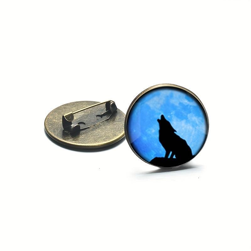 Wolf Totem Brooch Pin - Animal Lover Jewelry Accessory