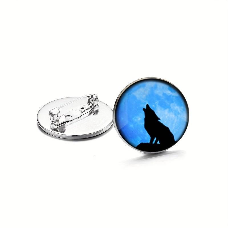 Wolf Totem Brooch Pin - Animal Lover Jewelry Accessory