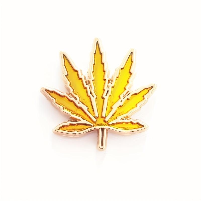 3pcs Leaf Brooch Enamel Lapel Pin