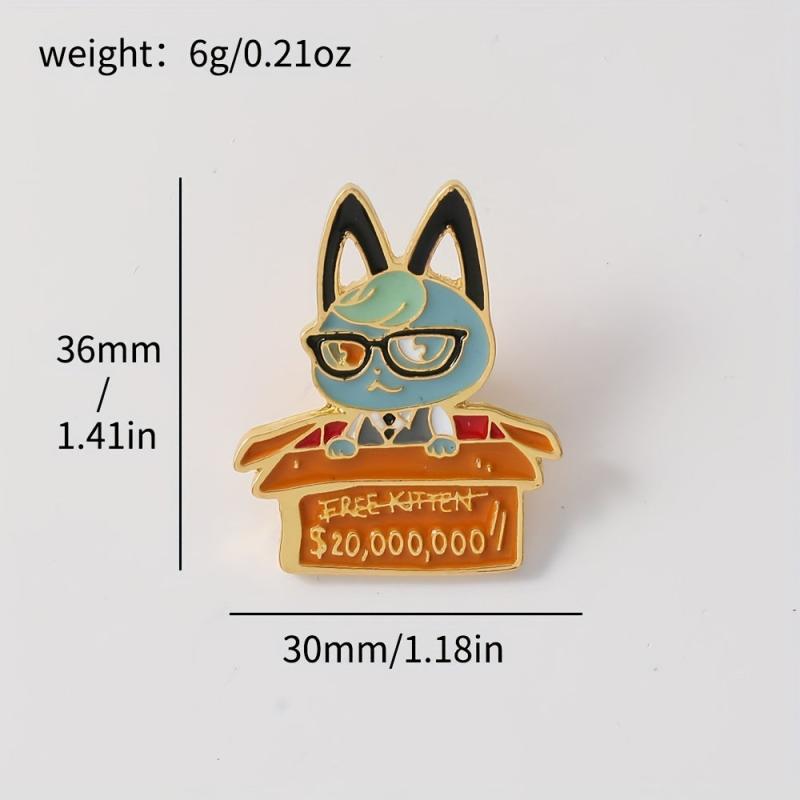 Magic Cat Brooch Cartoon Anime Pin Jewelry Accessories