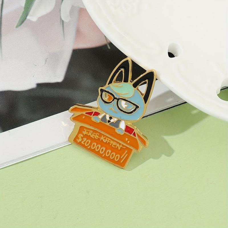 Magic Cat Brooch Cartoon Anime Pin Jewelry Accessories