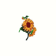 Bee Sunflower Embroidery Cloth Stickers DIY Patches Stickers