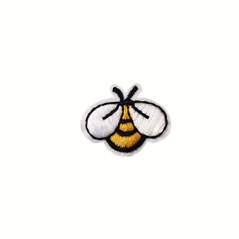 Bee Sunflower Embroidery Cloth Stickers DIY Patches Stickers