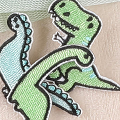 5pcs Cartoon Dinosaur Embroidery Patches Fabric DIY Clothes Accessories