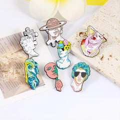 Cartoon Enamel Pins Set for Kids Jackets Bag Backpack
