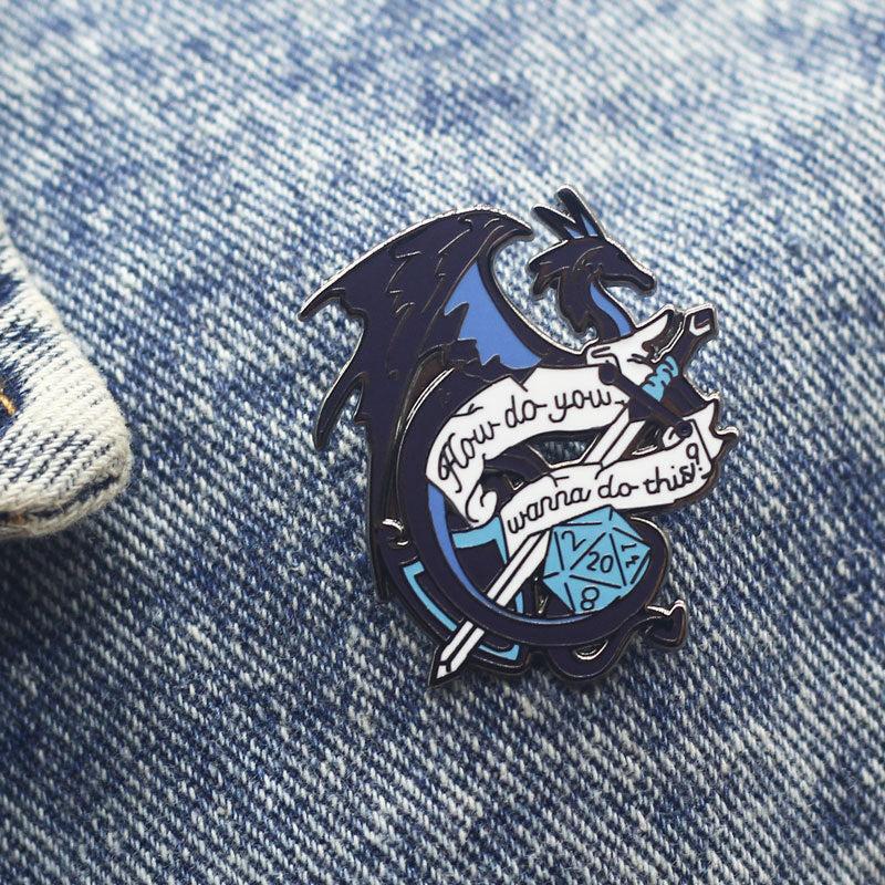 Dragon Brooch For Men Bag Clothing Accessories