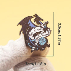 Dragon Brooch For Men Bag Clothing Accessories