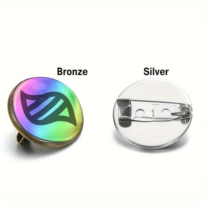 Colorful Mega Stone Brooch Pins Set