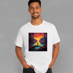 Lake Heat Transfer Vinyl Iron On Patch For Men