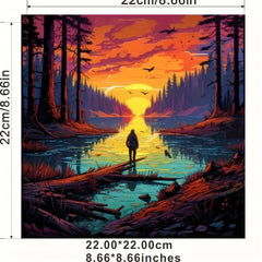 Lake Heat Transfer Vinyl Iron On Patch For Men