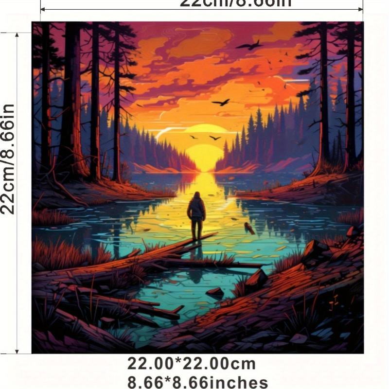 Lake Heat Transfer Vinyl Iron On Patch For Men