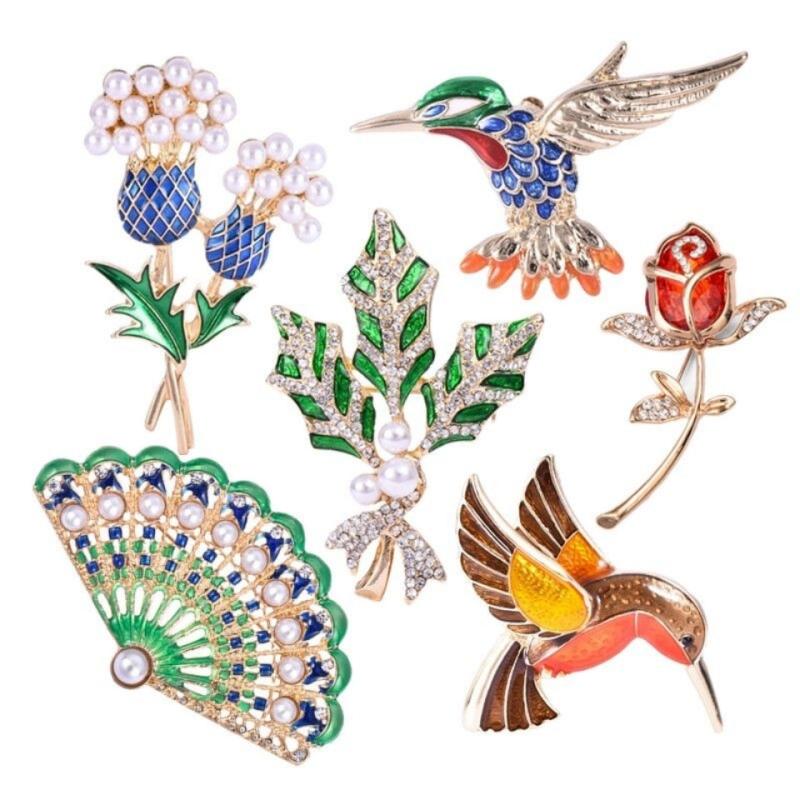 Vintage Fairytale Animal Flower Brooch