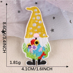 6pcs Santa Claus Embroidery Patches DIY Clothes Accessories