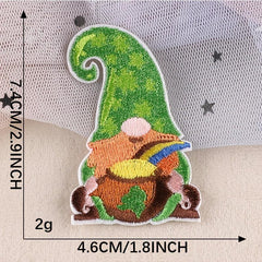 6pcs Santa Claus Embroidery Patches DIY Clothes Accessories