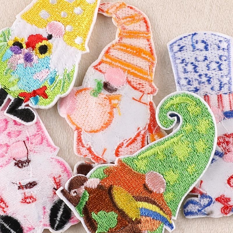 6pcs Santa Claus Embroidery Patches DIY Clothes Accessories