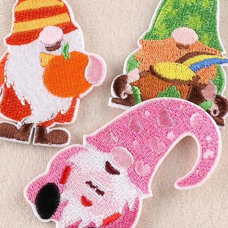 6pcs Santa Claus Embroidery Patches DIY Clothes Accessories